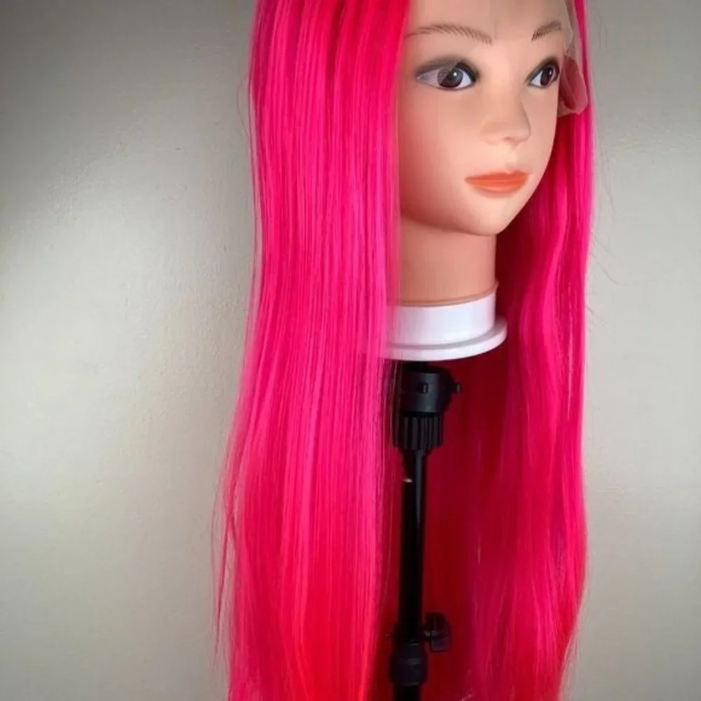 Pink Wig,Hot Pink Hair Wigs